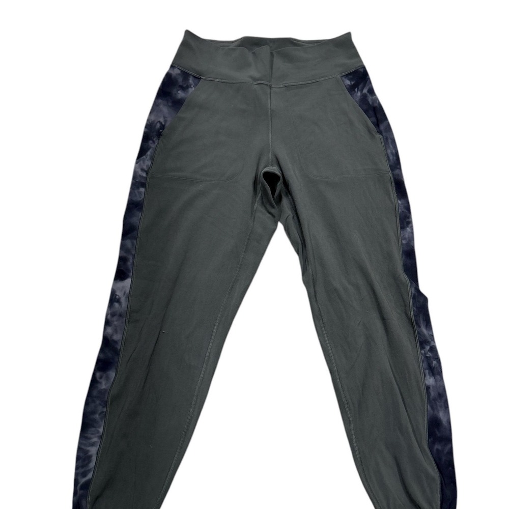 Lululemon‎ Align Jogger Pants Tie Dye Side Panels Size 8 Dark Gray